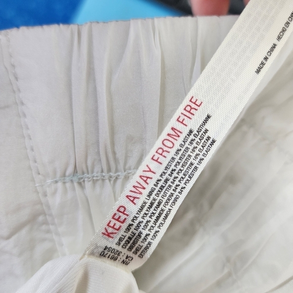 Free People Movement The Way Home Shorts Optic White Running Yoga Athletic M - Picture 12 of 13